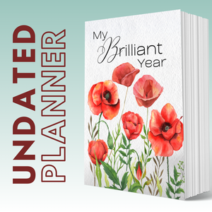 UNDATED  MY BRILLIANT WRITING PLANNER - Red Poppies