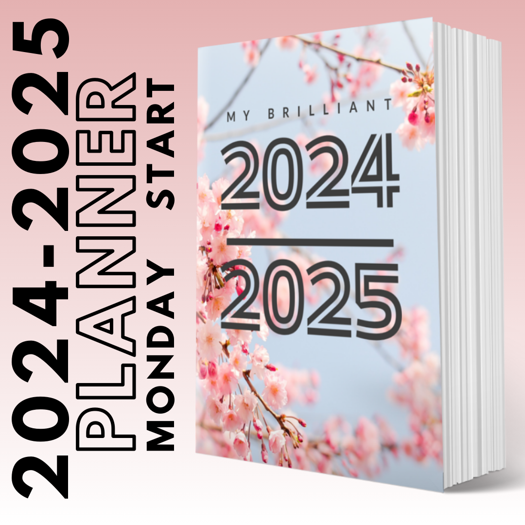 2024/2025 - MY BRILLIANT WRITING PLANNER- Cherry Blossom