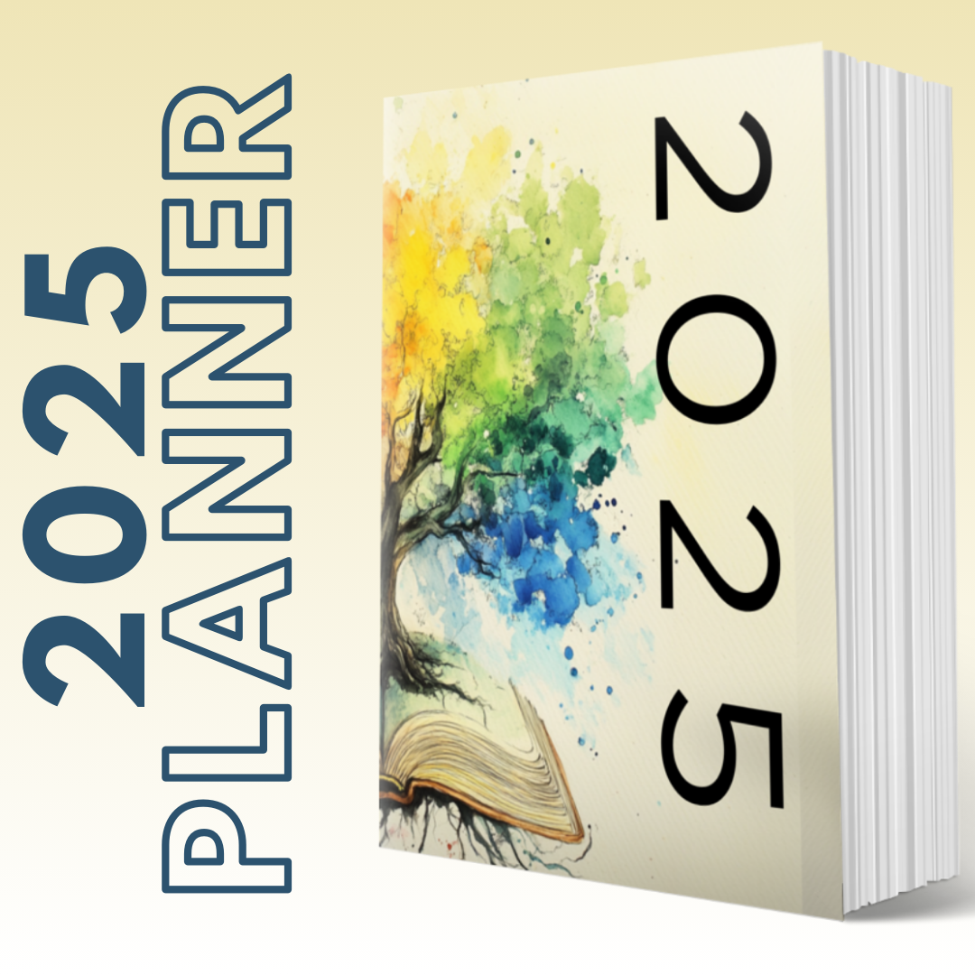 2025  MY BRILLIANT WRITING PLANNER - Watercolor Tree Wrap Around